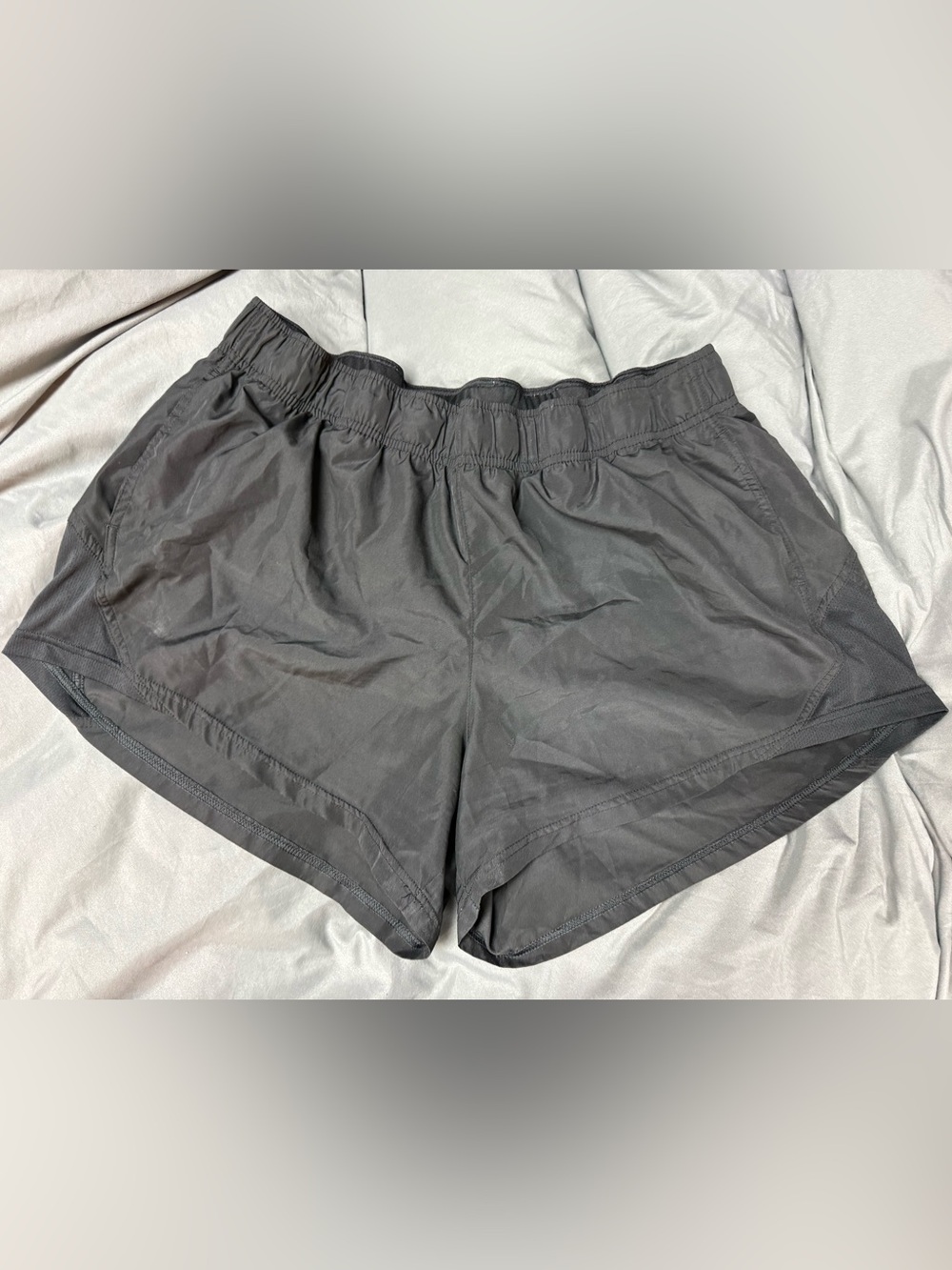 Athletic Works Black Athletic Shorts with Logo - Picture 2 of 9